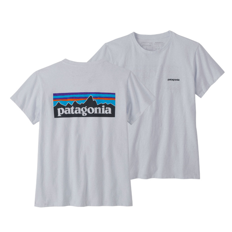 Dámske tričko Patagonia P-6 LOGO RESPONSIBILI-TEE  - biela