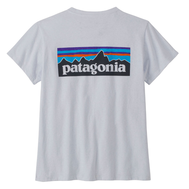 Dámske tričko Patagonia P-6 LOGO RESPONSIBILI-TEE  - biela