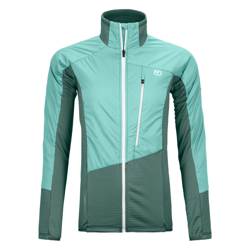 Dámska bunda Ortovox WESTALPEN SWISSWOOL HYBRID  - zelená