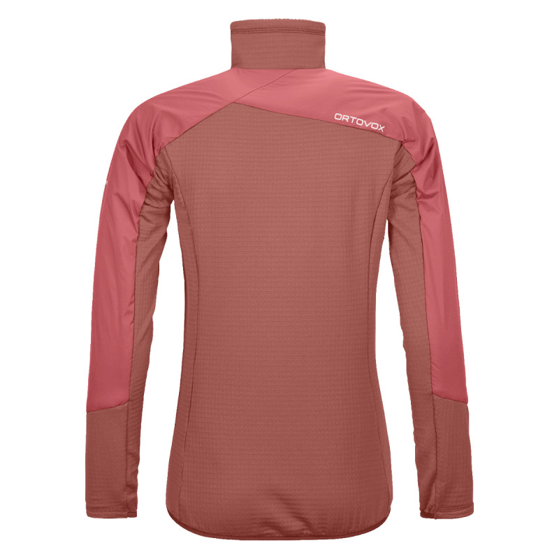 Dámska bunda Ortovox WESTALPEN SWISSWOOL HYBRID  - ružová