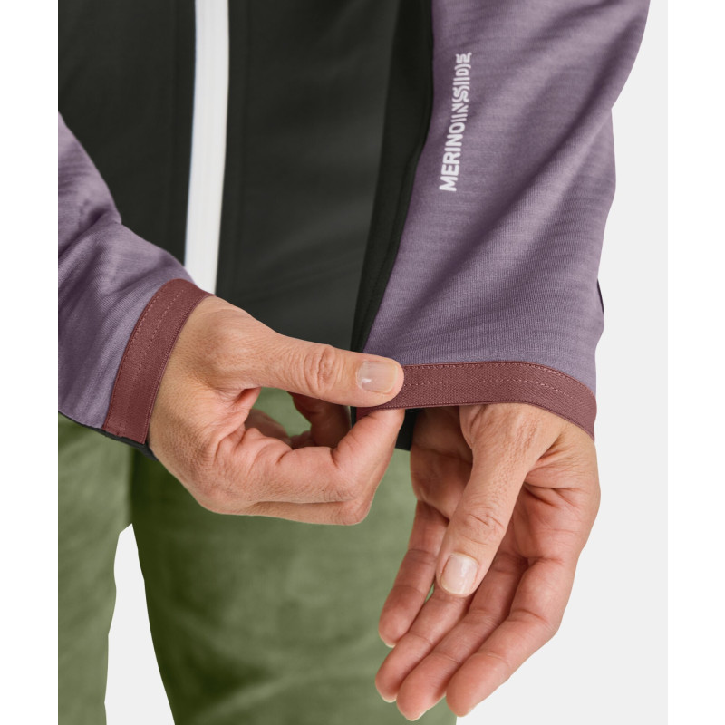 Dámská mikina Ortovox FLEECE RIB HOODY  - tmavě šedá