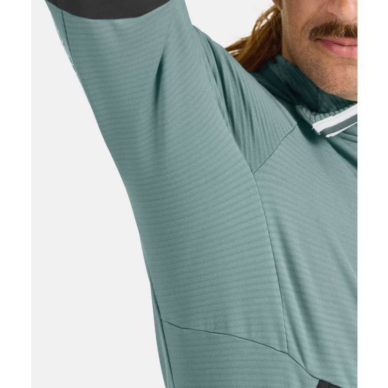 Pánská mikina Ortovox FLEECE RIB HOODY  - khaki