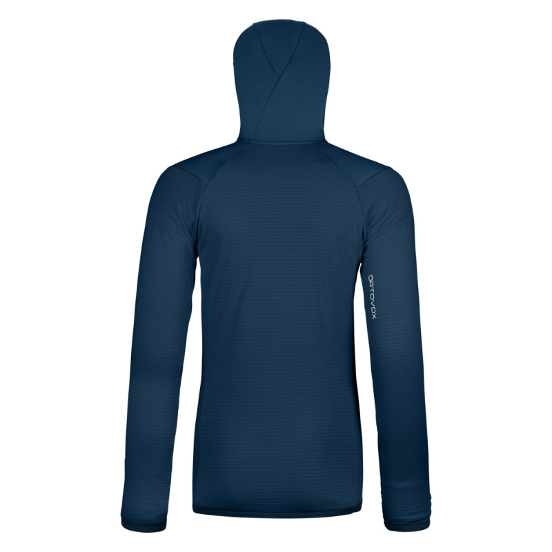 Dámska mikina Ortovox FLEECE GRID HOODY  - tmavo modrá