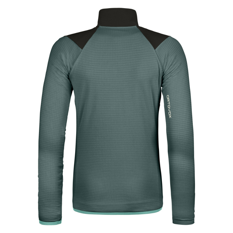 Dámska mikina Ortovox FLEECE GRID JACKET  - tmavo šedá