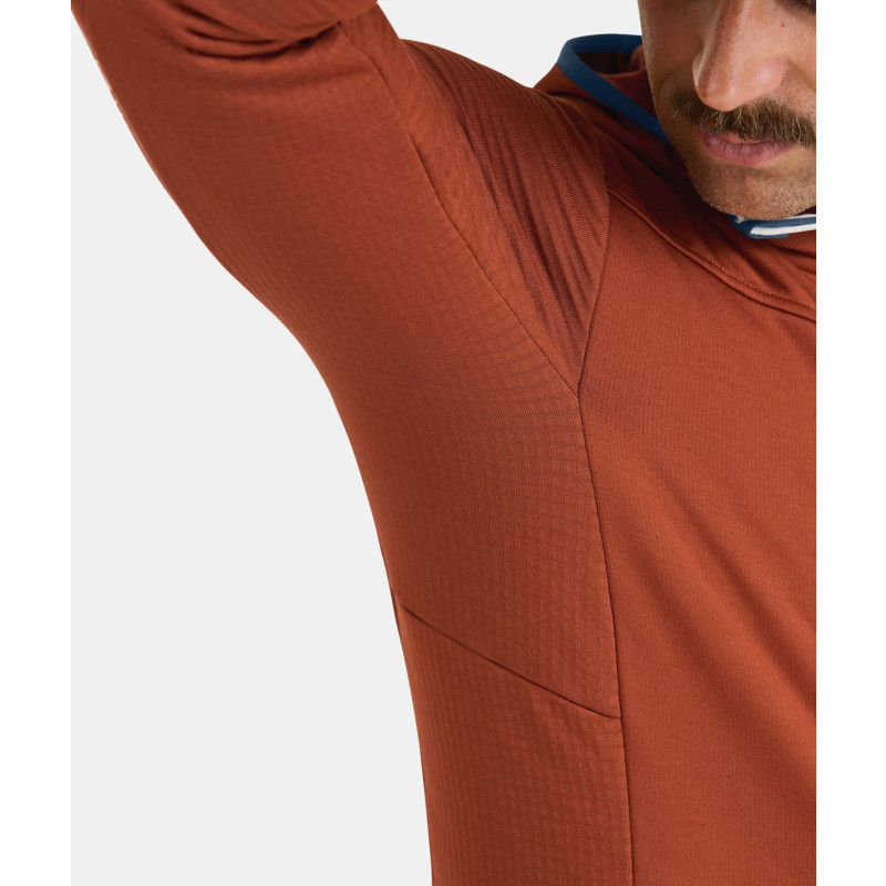 Pánska mikina Ortovox FLEECE GRID HOODY  - tmavo modrá