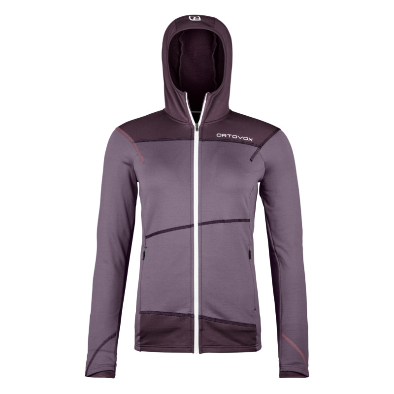 Dámská mikina Ortovox FLEECE LIGHT HOODY  - fialová