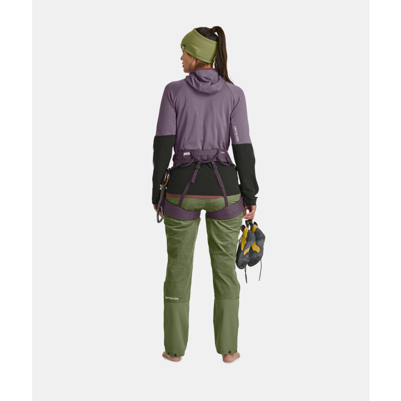 Dámska mikina Ortovox FLEECE RIB HOODY  - fialová