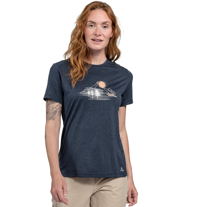 Dámske turistické funkčné tričko Schöffel CIRC T SHIRT SULTEN  - tmavo modrá