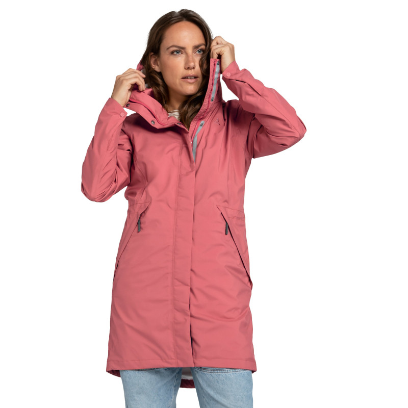 Dámsky kabát Schöffel SARDEGNA  - ružová