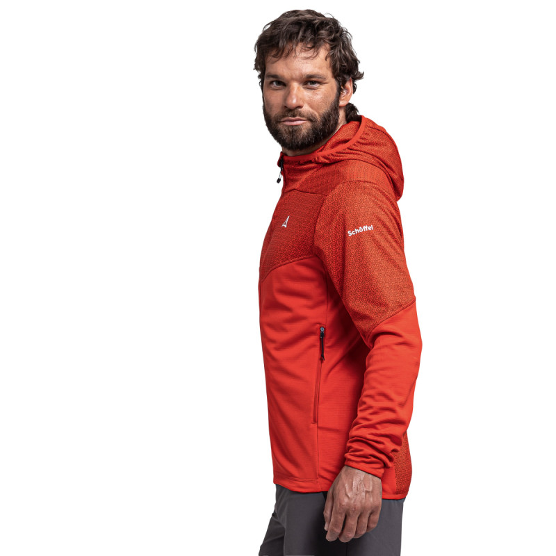 Pánská turistické mikina Schöffel SVARDALEN  - červená
