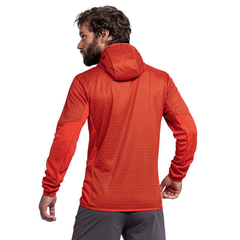 Pánská turistické mikina Schöffel SVARDALEN  - červená