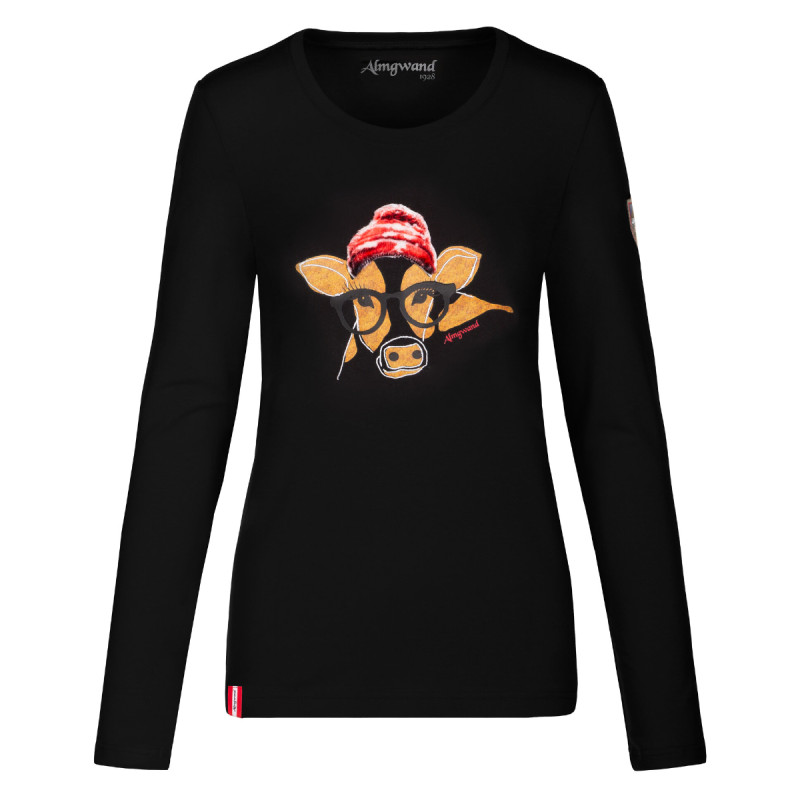 Dámske tričko Almgwand DEICHSELALM  - čierna