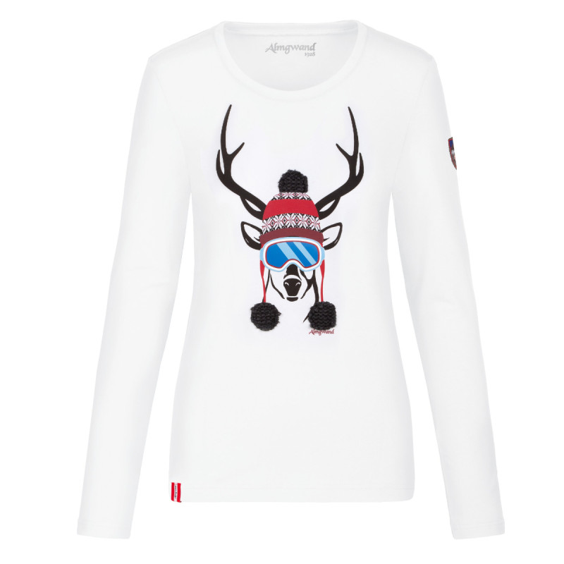Dámske tričko Almgwand DIPPELWANDALM  - biela