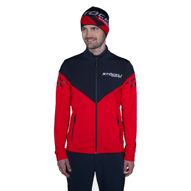 Pánska lyžiarská mikina Stöckli TECHNOSTRETCH WRT  - červená