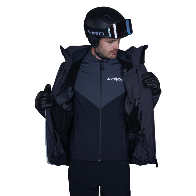 Pánska lyžiarská mikina Stöckli TECHNOSTRETCH WRT  - čierna