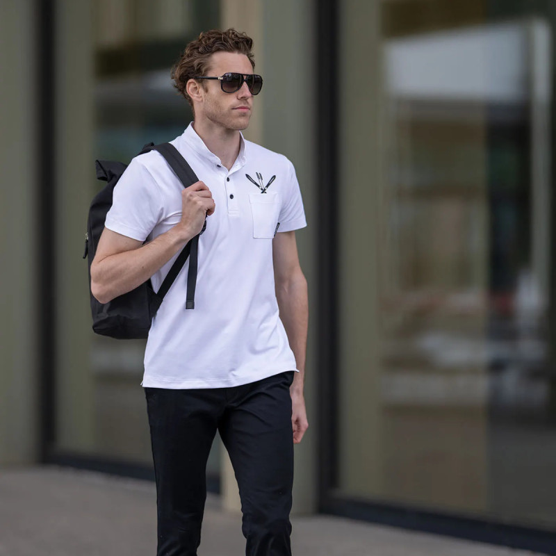 Pánské tričko Stöckli POLO MAO  - bílá