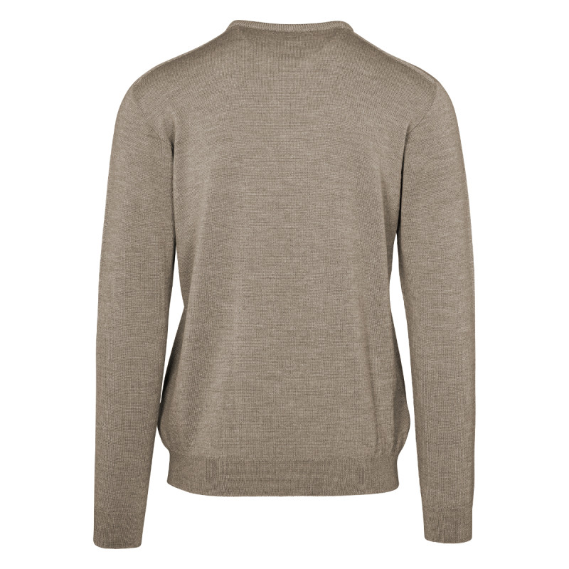 Pánsky sveter Stöckli MEN SWISS MADE KNITTED PULLOVER  - svetlo hnedá