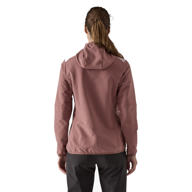 Dámská bunda Patagonia R2 CROSSSTRATA HOODY  - světle fialová
