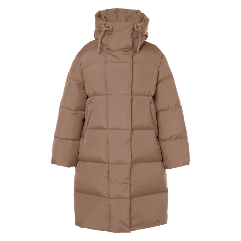 Dámsky kabát Goldbergh CHALEUR  - svetlo hnedá