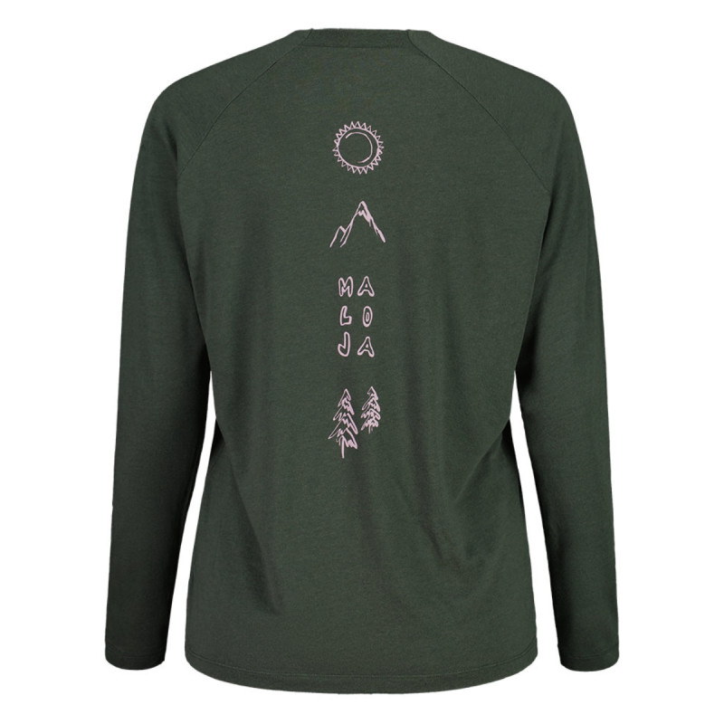 Dámské tričko Maloja ALLEGRINIM.  - tmavě zelená