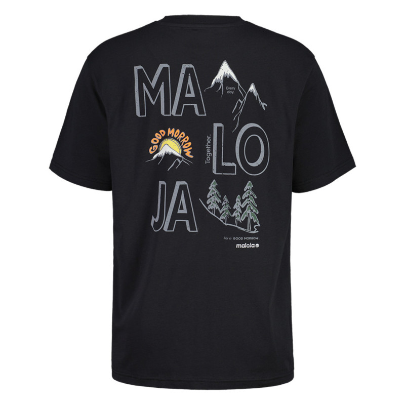 Pánske tričko Maloja ZILBODELIM.  - čierna