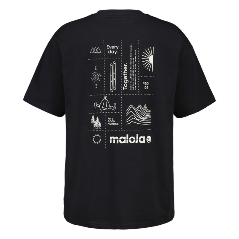 Pánske tričko Maloja NALLESM.  - čierna