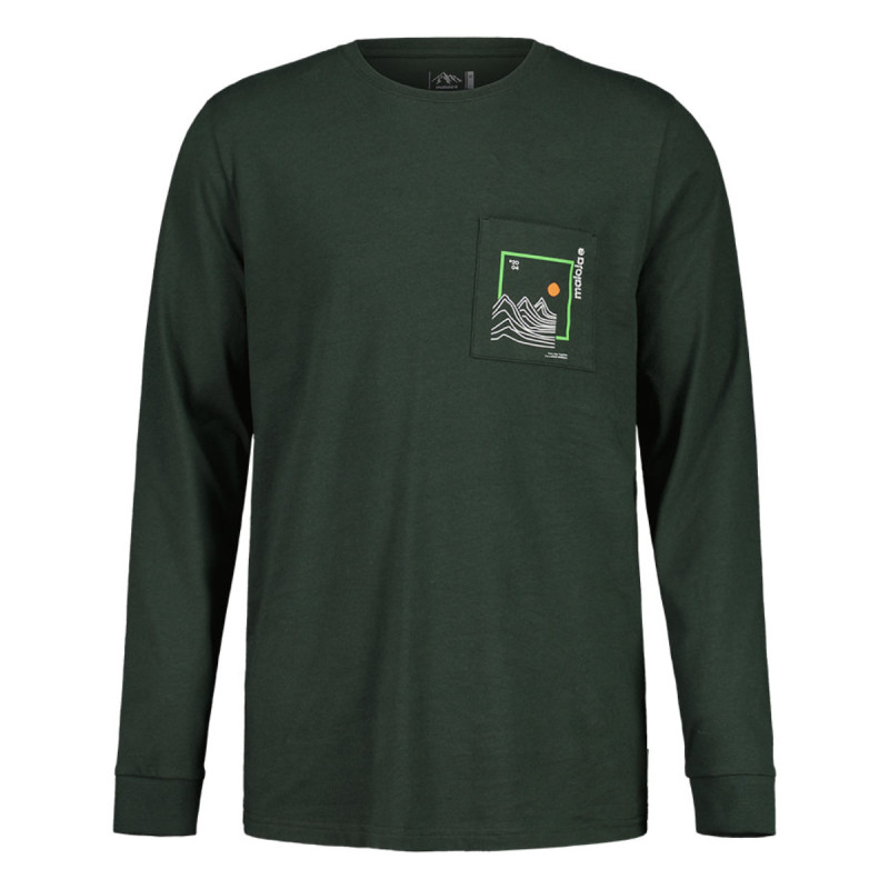 Pánske tričko Maloja CHLIM.  - tmavo zelená