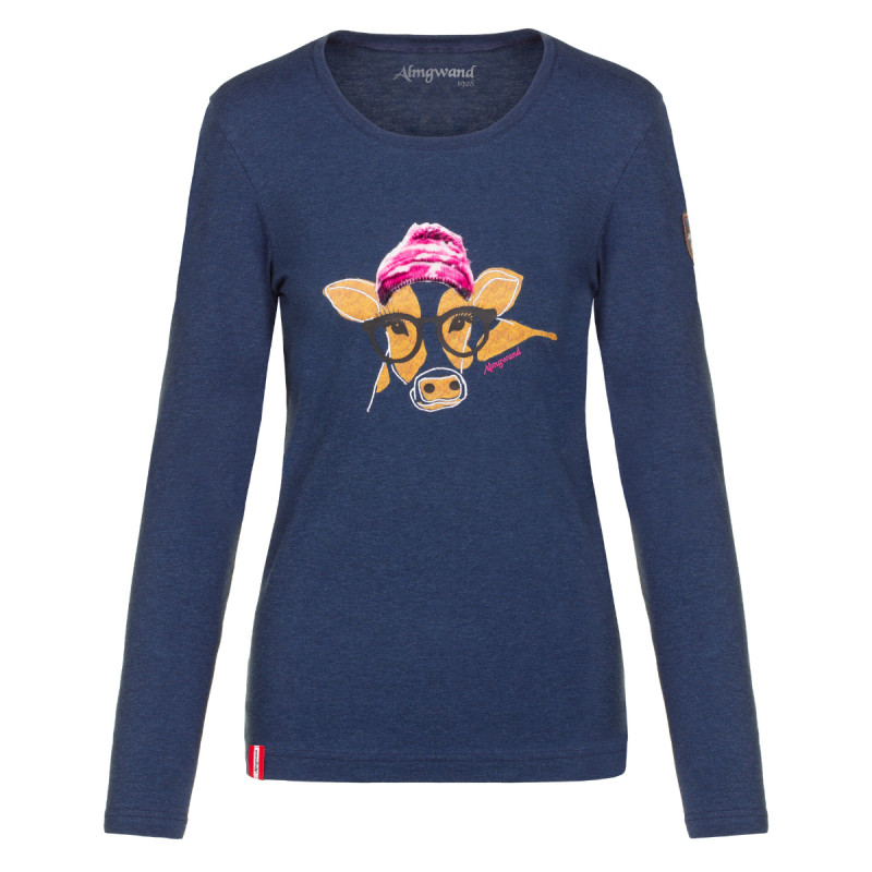 Dámske tričko Almgwand DEICHSELALM  - tmavo modrá