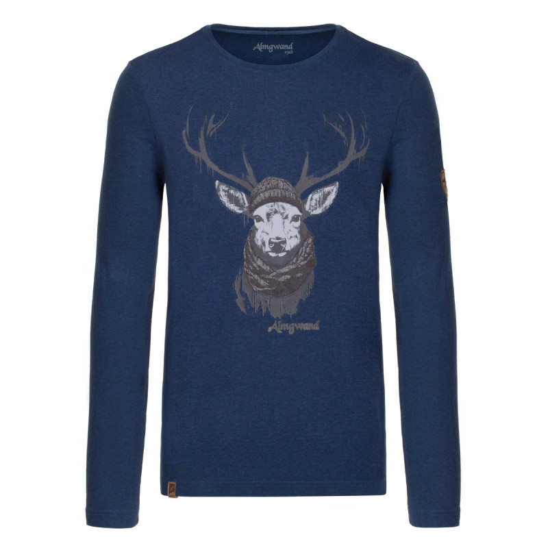 Pánské tričko Almgwand HANSBERGALM  - tmavě modrá