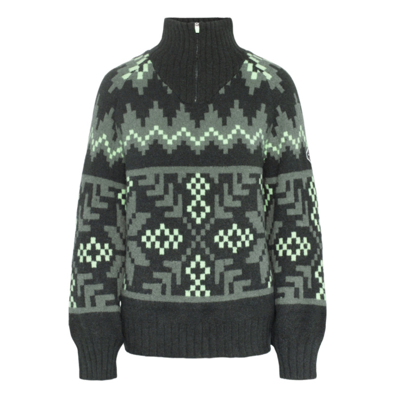 Dámský svetr Kari Traa AMELIA  - tmavě zelená