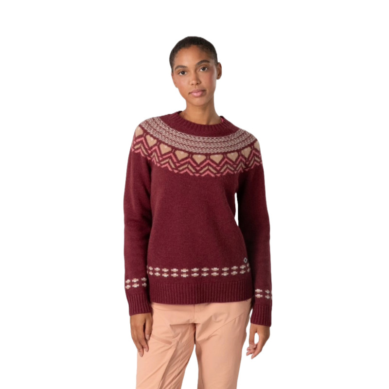 Dámský svetr Kari Traa SUNDVE  - vínová