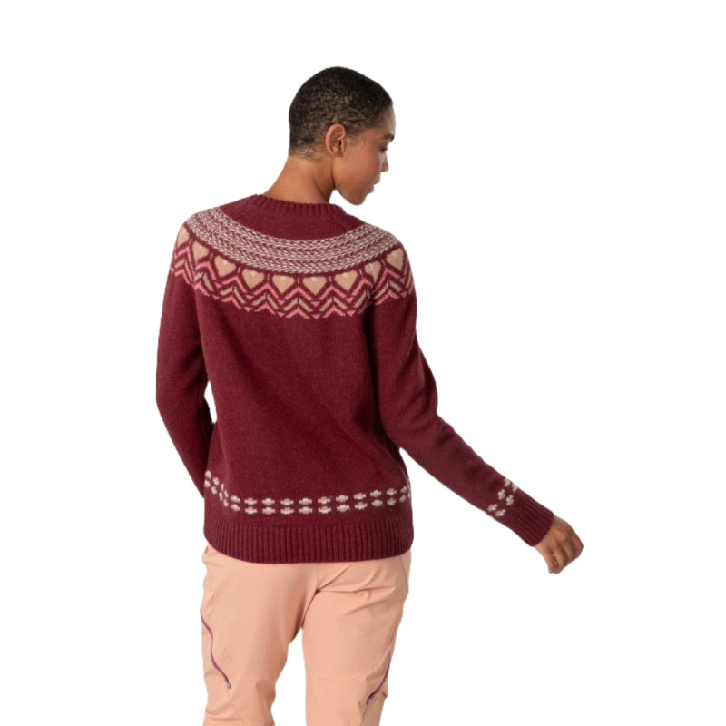 Dámský svetr Kari Traa SUNDVE  - vínová