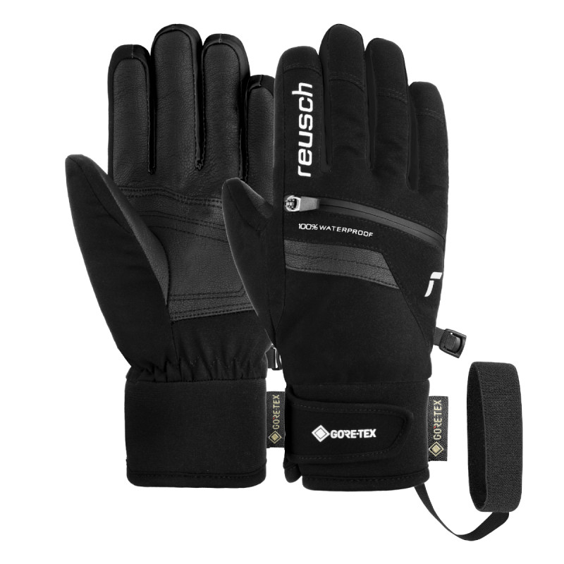 Dětské lyžařské rukavice Reusch TRAVIS GORE-TEX  - černá