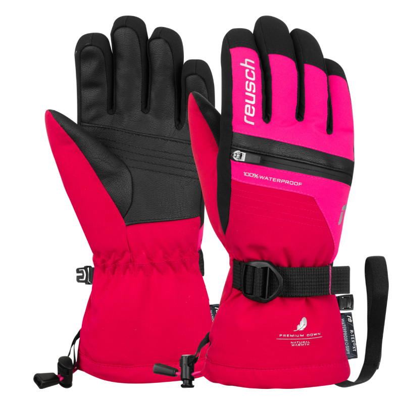 Dětské lyžařské rukavice Reusch LANDO R-TEX® XT  - růžová