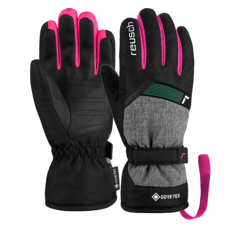 Dívčí lyžařské rukavice Reusch FLASH GORE-TEX  - černá