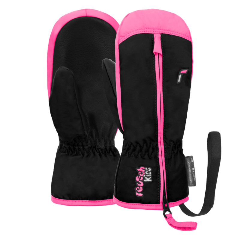Dívčí lyžařské rukavice Reusch BEN MITTEN  - černá