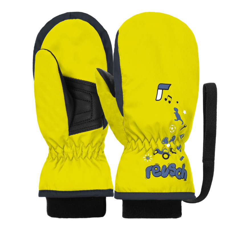 Detské lyžiarské rukavice Reusch KIDS MITTEN  - žltá