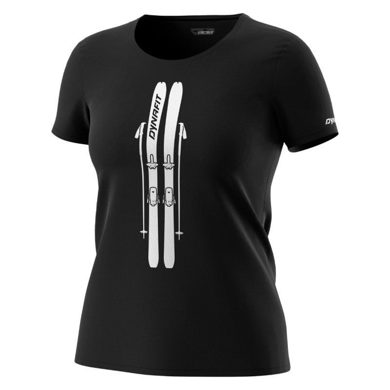 Dámske tričko Dynafit GRAPHIC COTTON T-SHIRT  - čierna