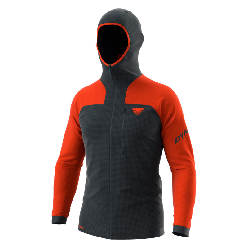 Pánska mikina Dynafit SPEED POLARTEC HOODED JACKET  - oranžová