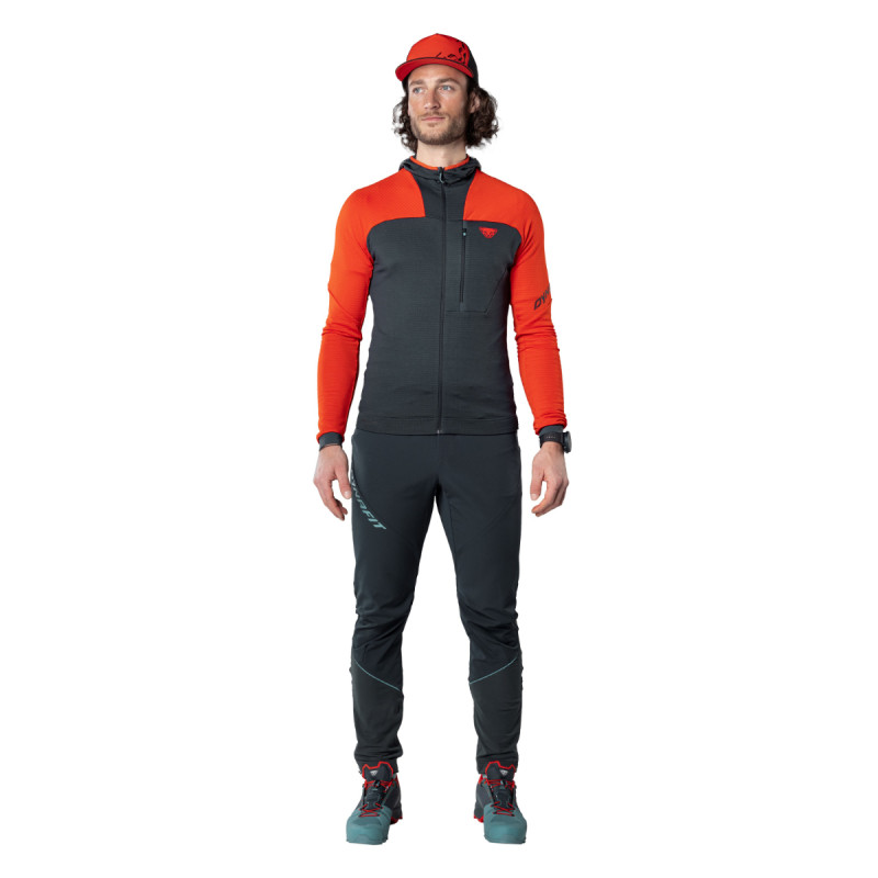 Pánska mikina Dynafit SPEED POLARTEC HOODED JACKET  - oranžová