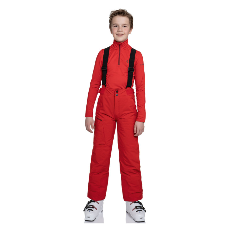 Chlapčenské lyžiarské nohavice Schöffel JORAN B  - červená