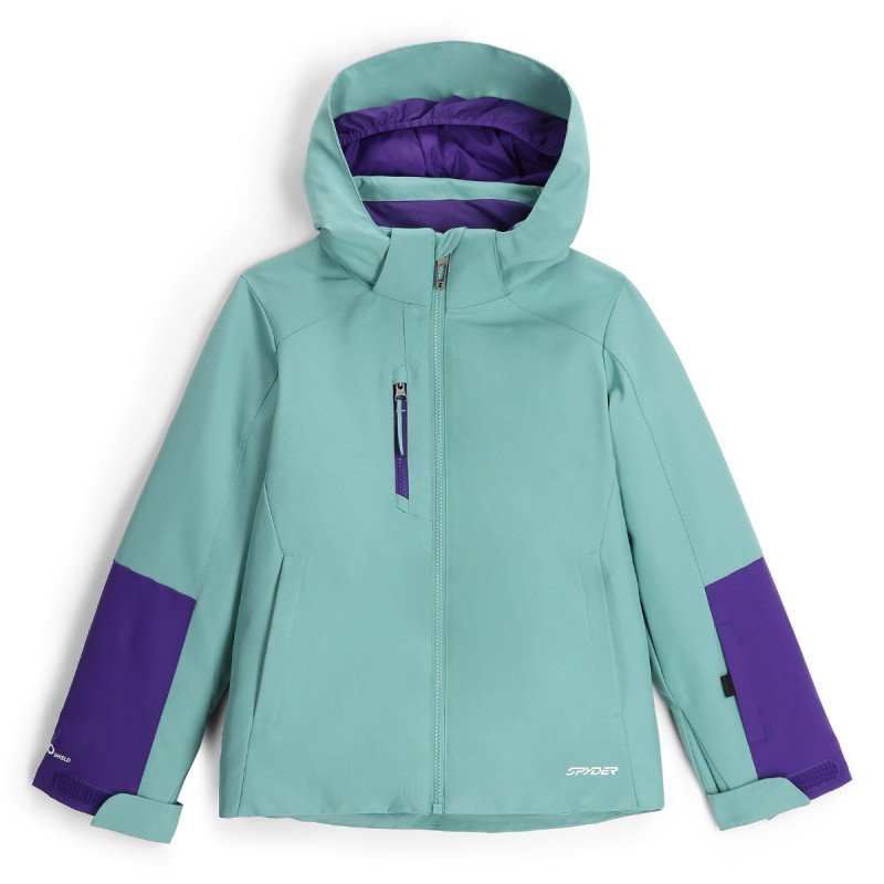 Dívčí lyžařská bunda Spyder MILA  - světle modrá