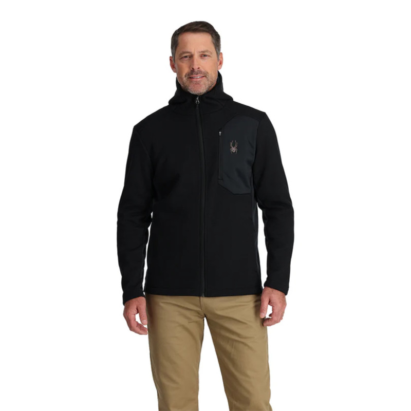 Pánska mikina Spyder BANDIT HOODED  - čierna