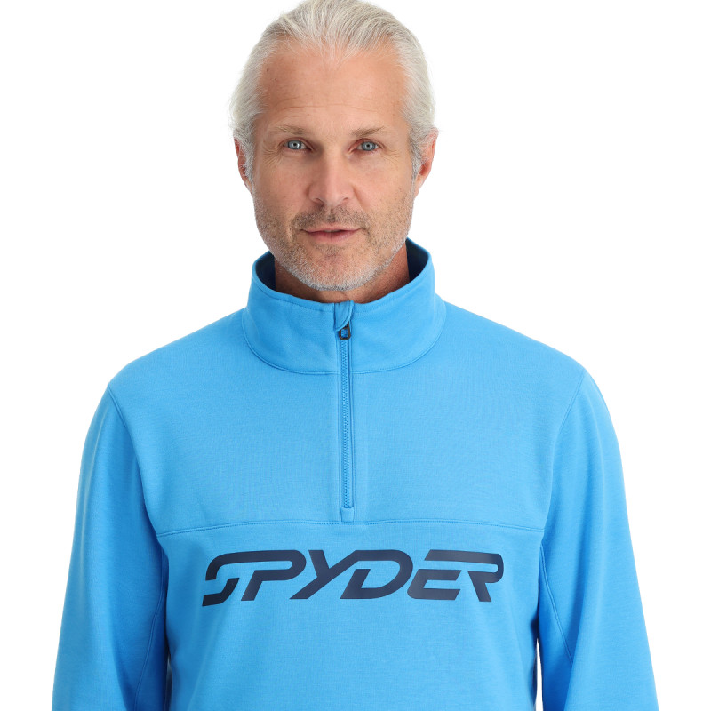 Pánska lyžiarská mikina Spyder SPEED FLEECE 1/2 ZIP  - modrá