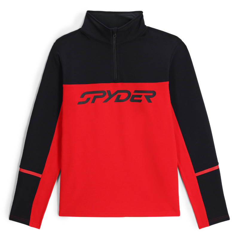 Pánska lyžiarská mikina Spyder SPEED FLEECE 1/2 ZIP  - červená