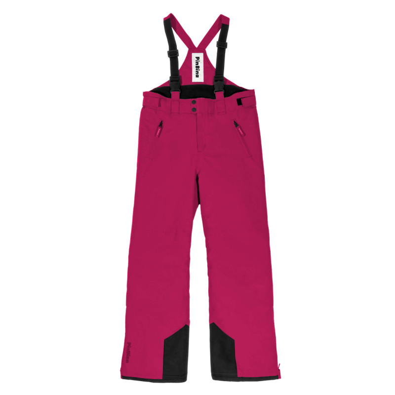Dievčenské lyžiarské nohavice PinBina JUNIOR SNOW TAILORED CUT PANTS  - tmavo ružová
