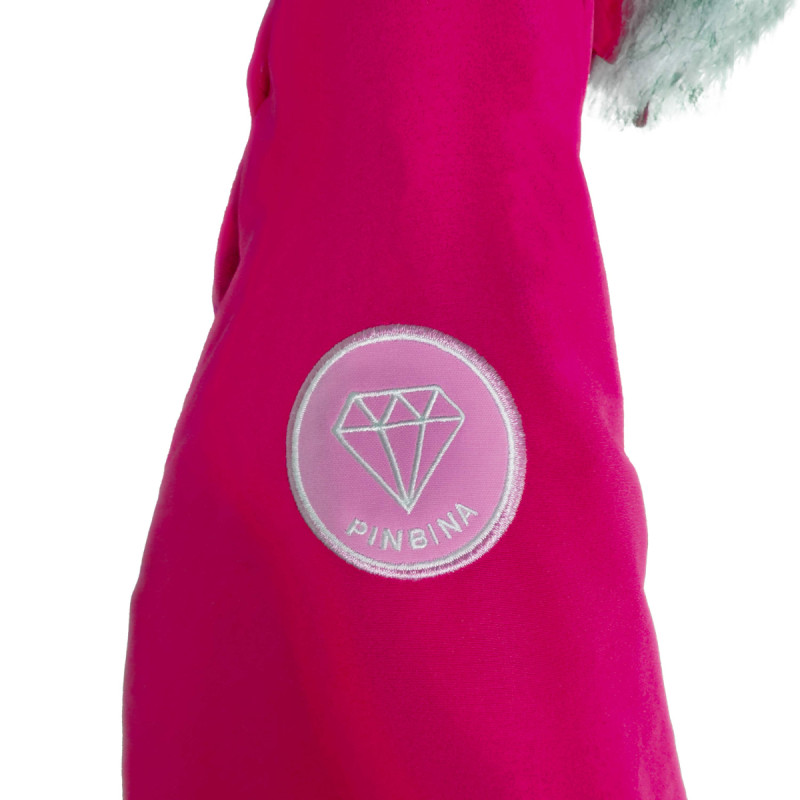 Dievčenská lyžiarská bunda PinBina JUNIOR DIAMOND JACKET  - ružová
