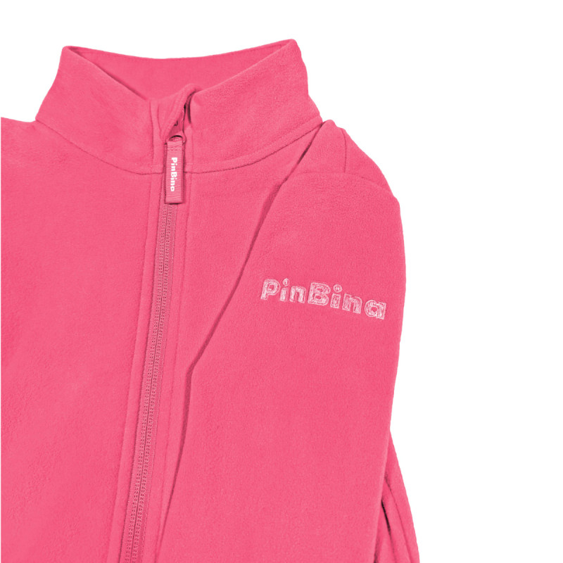 Dívčí mikina PinBina HEART KIDS FLEECE JACKET  - světle růžová