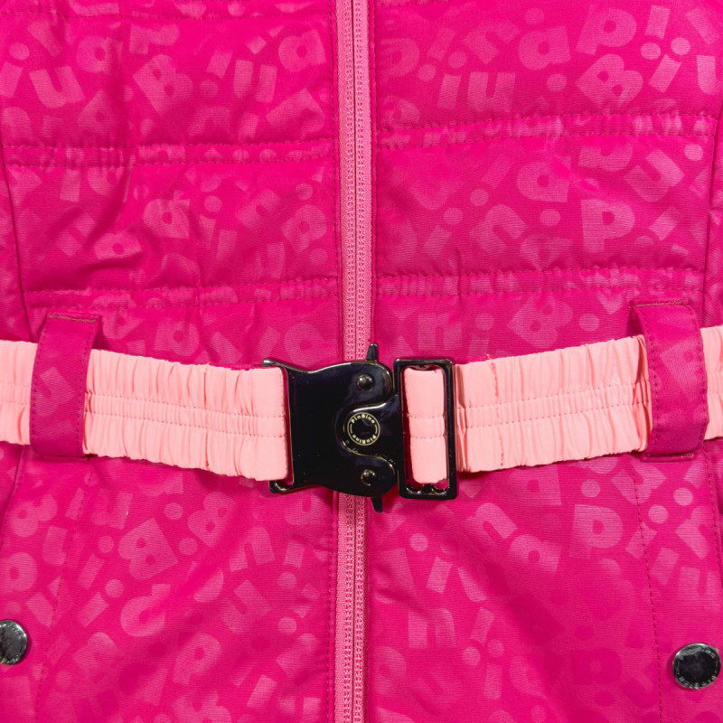 Dievčenská lyžiarská bunda PinBina HEART KIDS JACKET  - tmavo ružová