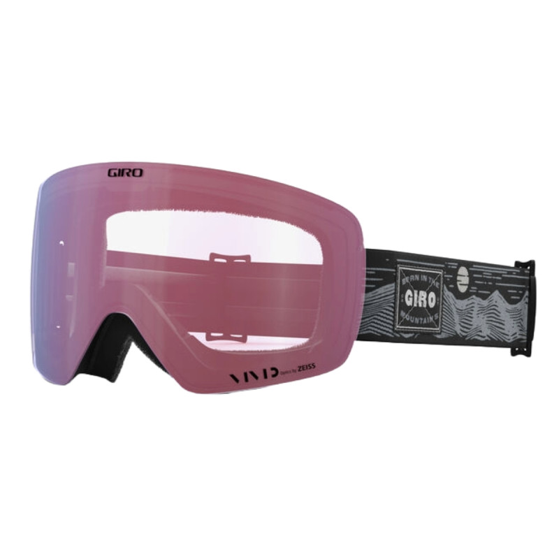 Lyžařské brýle Giro CONTOUR - BLACK WHITE LANDSCAPE (2 ZORNÍKY)  - černá